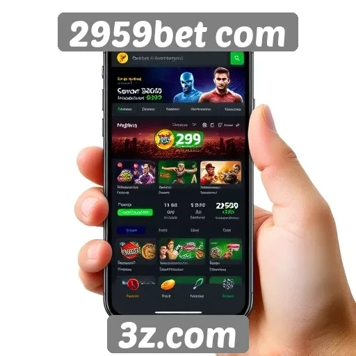 Interface mobile do site 2959bet é otimizada