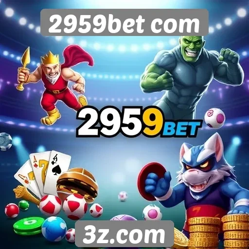 Variedade de jogos disponíveis no 2959bet